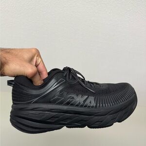 Men's Hoka One One Bondi 7 Black/Black Mesh